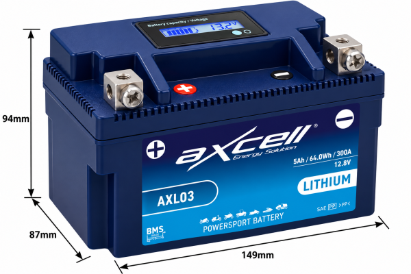 Axcell Lithium Ion Battery 720 CCA BUNDLE