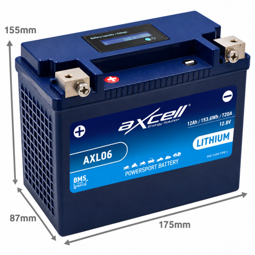 Axcell Lithium Ion Battery 720 CCA BUNDLE