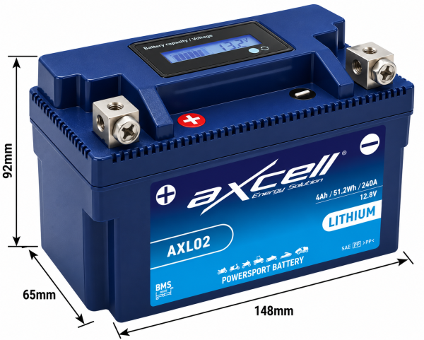 Axcell Lithium Ion Battery 720 CCA BUNDLE