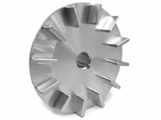 Powerlite Single Groove 70mm Pulley 17mm Shaft with fan