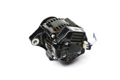 Small 40A &amp;amp;quot;in line&amp;amp;quot; Alternator 2 fixing lugs BLACK